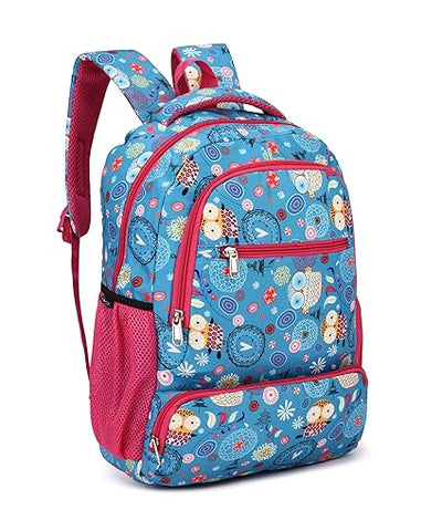 Floral Print School Bag with Two Compartments Stylish and Spacious Backpack for Girls Perfect for School & Everyday Use
