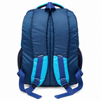 Aero Style Casual School Backpack – Aqua Blue & Navy Blue
