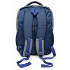 Aero Style Casual School Backpack – Grey & Navy  Blue