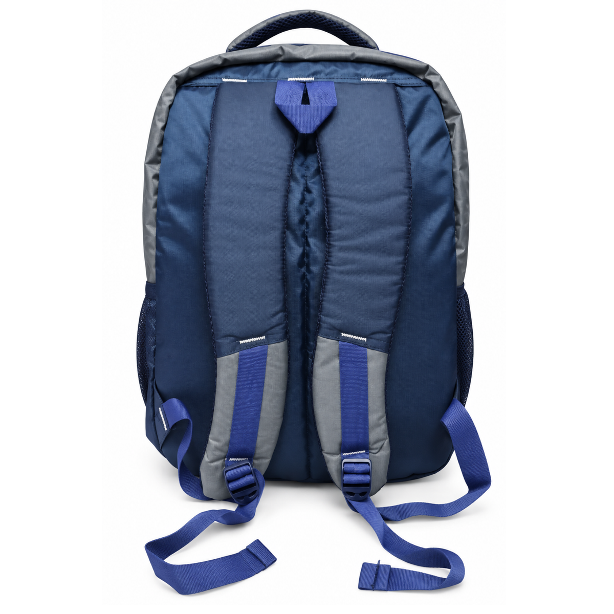 Aero Style Casual School Backpack – Grey & Navy  Blue