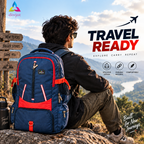 Travel Backpack for Men & Women | Stylish & Spacious Backpack for Trips & Journeys | Navy Blue