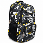 Street Motion School Backpack – Black & Yellow