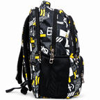 Street Motion School Backpack – Black & Yellow