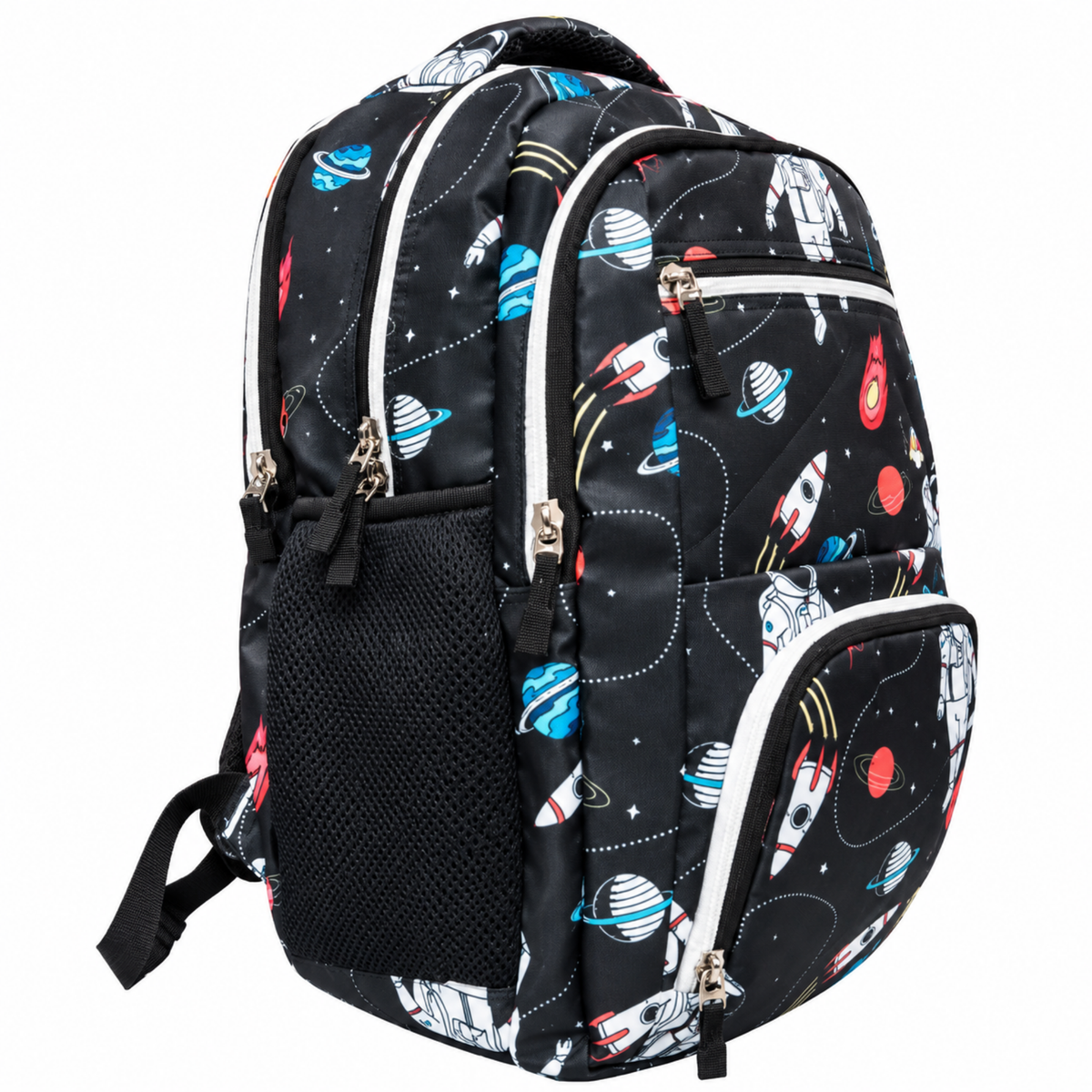 Space Orbit Stylish School Backpack – Black