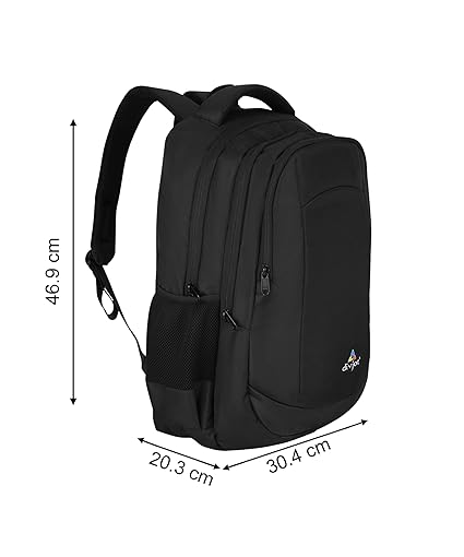 Polyester  Solid Pattern 19 Height With 3 Comartment Laptop Bag Durable Travel & Office Unisex Style (DVJT-LB-3607)