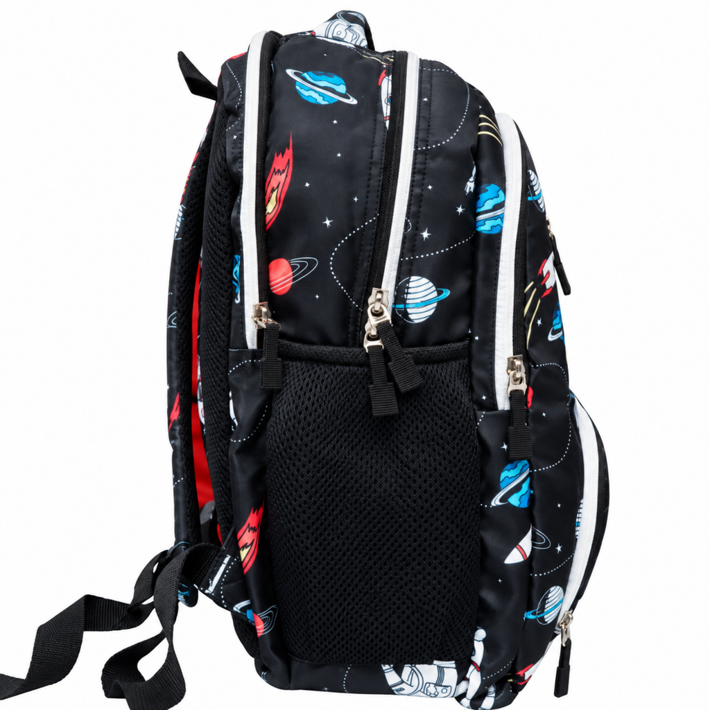 Space Orbit Stylish School Backpack – Black