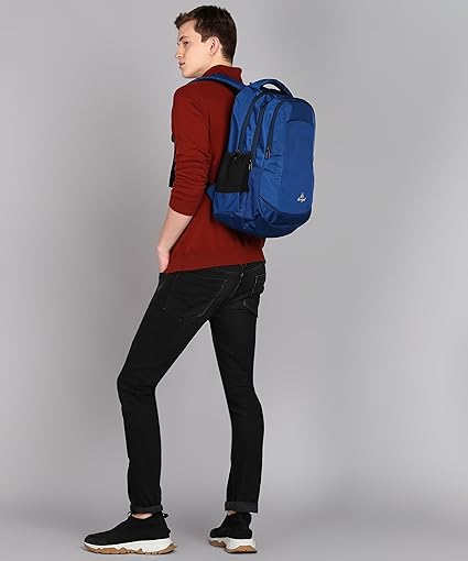 Polyester  Solid Pattern 19 Height With 3 Comartment Laptop Bag Durable Travel & Office Unisex Style (DVJT-LB-3607)