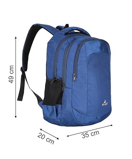Polyester  Solid Pattern 19 Height With 3 Comartment Laptop Bag Durable Travel & Office Unisex Style (DVJT-LB-3607)