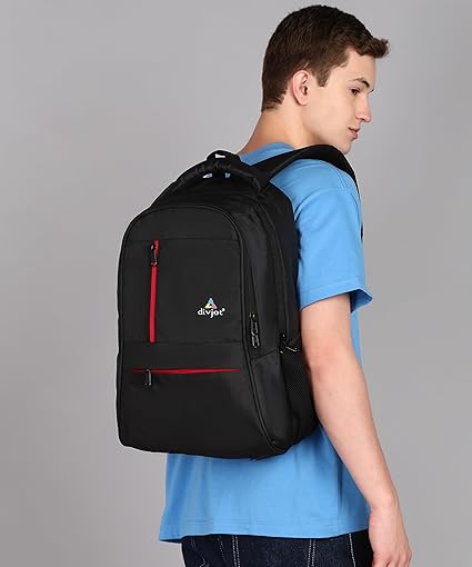 Stylish Polyester Laptop Bag – Block Pattern Design with 2 Compartments 18.5" Height DVJT-LB-3609 for Work
