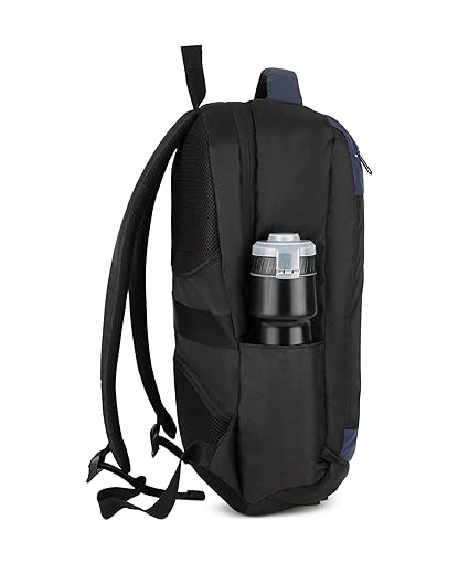 Polyester Black Color Solid Pattern 18.5 Height With 1 Comartment Laptop Bag (DVJT-LB-3608)