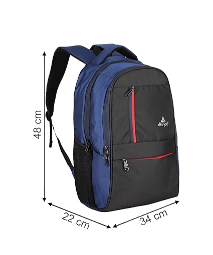 Stylish Polyester Laptop Bag – Block Pattern Design with 2 Compartments 18.5" Height DVJT-LB-3609 for Work