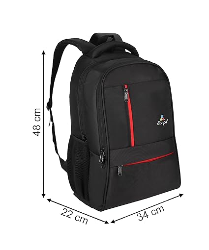 Stylish Polyester Laptop Bag – Block Pattern Design with 2 Compartments 18.5" Height DVJT-LB-3609 for Work