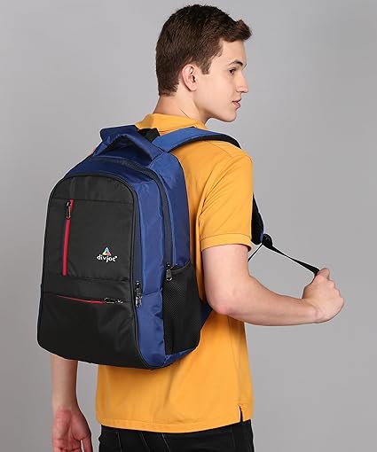 Stylish Polyester Laptop Bag – Block Pattern Design with 2 Compartments 18.5" Height DVJT-LB-3609 for Work