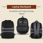 Polyester Black Color Solid Pattern 18.5 Height With 1 Comartment Laptop Bag (DVJT-LB-3608)
