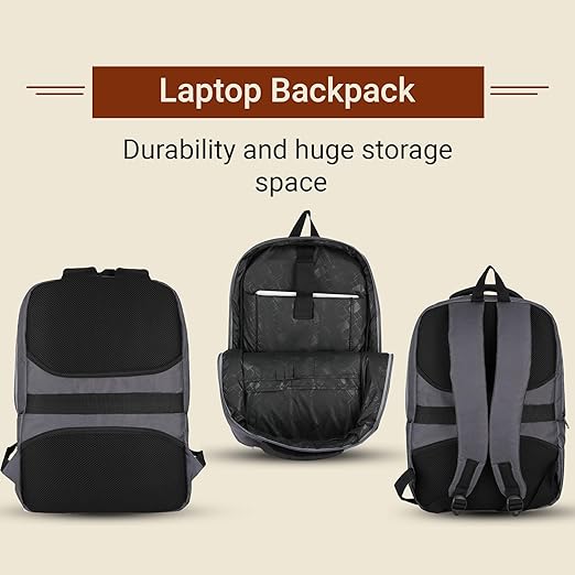 Polyester Black Color Solid Pattern 18.5 Height With 1 Comartment Laptop Bag (DVJT-LB-3608)