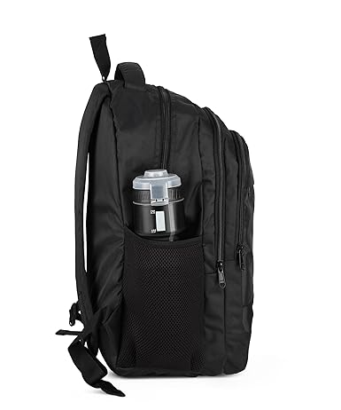 divjot PVC Grey Color Solid Pattern Laptop Bag | Water Resistant Standard 3 Compartment Backpack|(DVJT-LB-3603e)