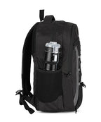 divjot Polyester Black Laptop Bag with 2 Compartments - 18.5" Height, Solid Pattern Water Resistant Sturdy Backpack for Business College School Travel,Men Women Casual Daypack,Black (DVJT-LB-3612a)