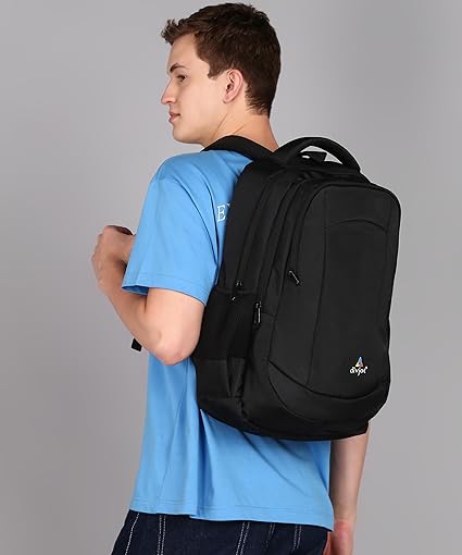 Polyester  Solid Pattern 19 Height With 3 Comartment Laptop Bag Durable Travel & Office Unisex Style (DVJT-LB-3607)