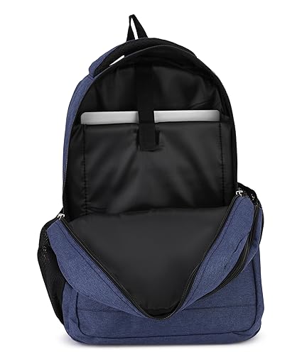 PVC Laptop Backpack | 30L Large Water-Resistant Bagpack with 4 Compartments | Solid Design for Office, College, Travel
