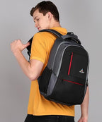 Stylish Polyester Laptop Bag – Block Pattern Design with 2 Compartments 18.5" Height DVJT-LB-3609 for Work