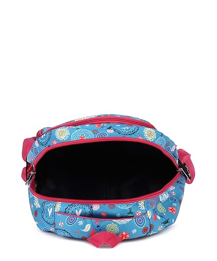 Floral Print School Bag with Two Compartments Stylish and Spacious Backpack for Girls Perfect for School & Everyday Use