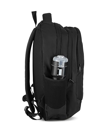 Polyester  Solid Pattern 19 Height With 3 Comartment Laptop Bag Durable Travel & Office Unisex Style (DVJT-LB-3607)