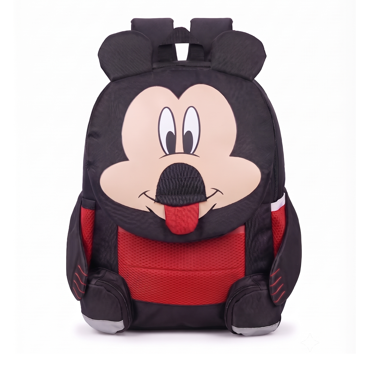 Kids Cartoon Picnic Backpack – Black & Red
