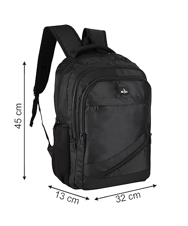 divjot PVC Grey Color Solid Pattern Laptop Bag | Water Resistant Standard 3 Compartment Backpack|(DVJT-LB-3603e)