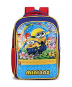 Minion Printed Polyster Fabric with high quality Padding Stylish School Bag, Kids Bag Ideal for UKG Nursery 1st Class