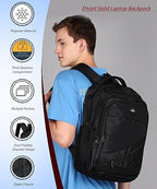 divjot PVC Grey Color Solid Pattern Laptop Bag | Water Resistant Standard 3 Compartment Backpack|(DVJT-LB-3603e)