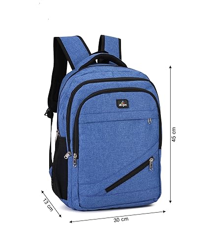 PVC Laptop Backpack | 30L Large Water-Resistant Bagpack with 4 Compartments | Solid Design for Office, College, Travel