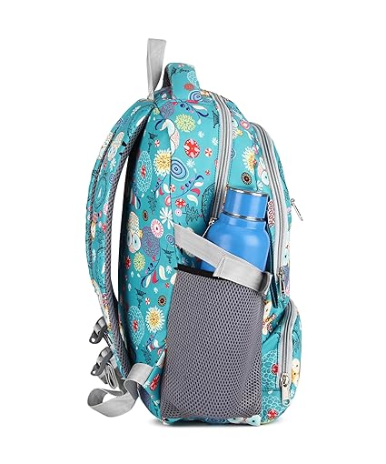 Floral Print School Bag with Two Compartments Stylish and Spacious Backpack for Girls Perfect for School & Everyday Use