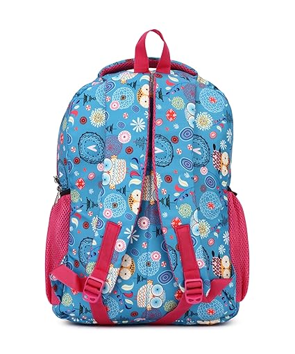 Floral Print School Bag with Two Compartments Stylish and Spacious Backpack for Girls Perfect for School & Everyday Use