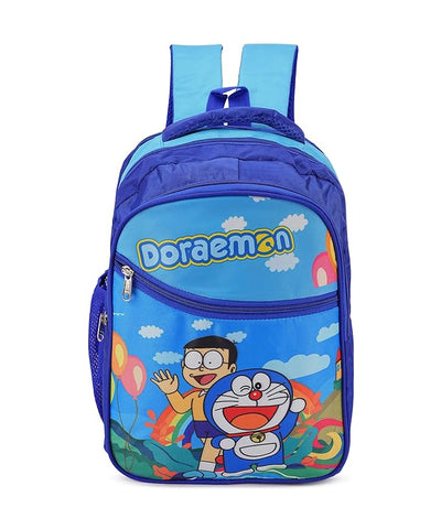 Doraemon Print School Bag with Three Compartments Stylish and Durable Backpack for Kids Perfect for School & Travel