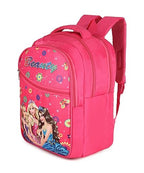 Charming Barbie Princess Print School Bag with Three Compartment Durable Design for Girls, Perfect for School