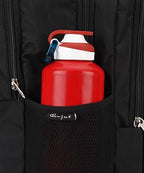 Black School Bag, Stylish & Durable Polyester Fabric with Padding, Comfortable & Spacious Backpack for Boys and Girls, Ideal for School, Travel, and Everyday Use