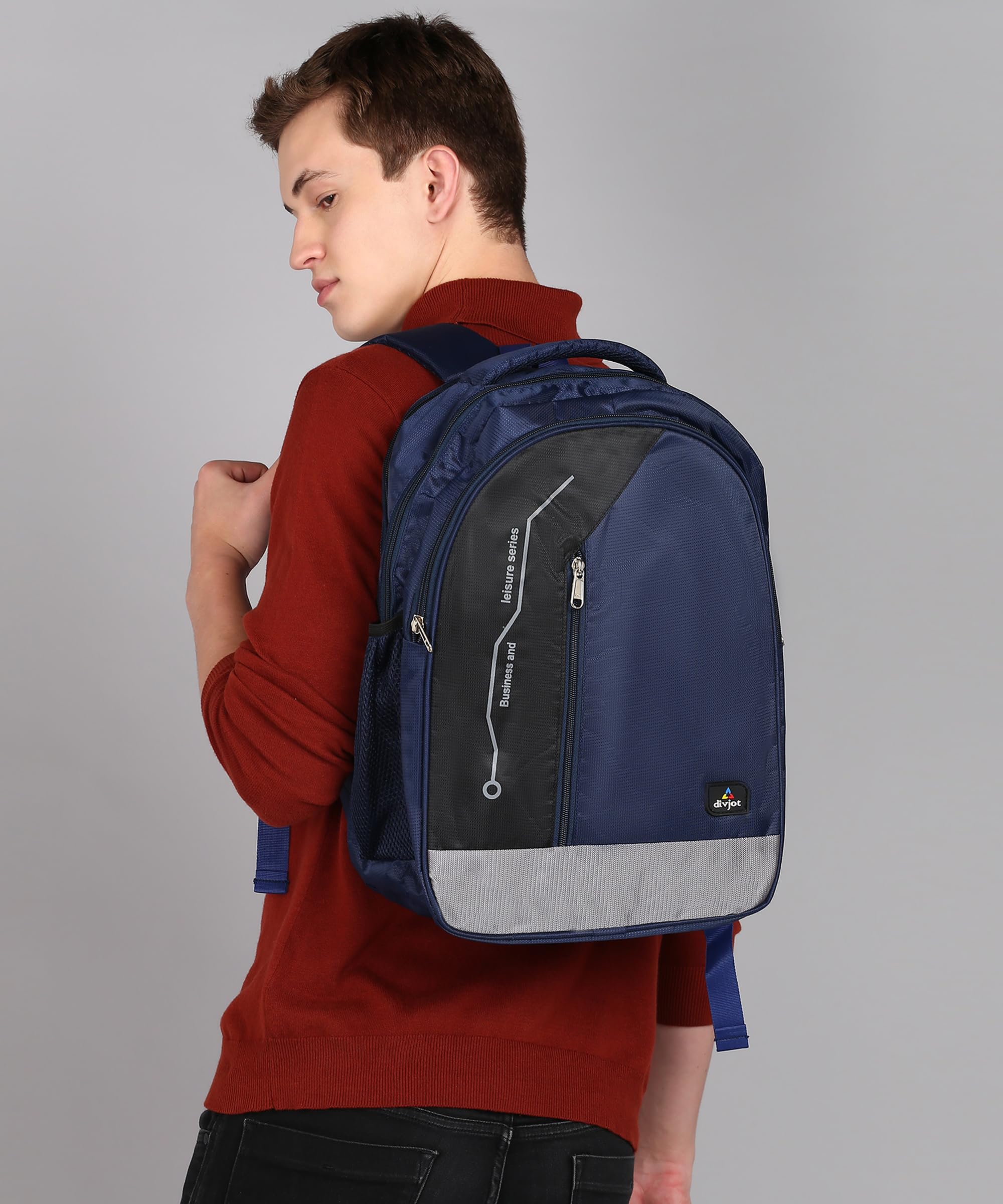 PVC Laptop Bag 17.5-Inch Height, Solid Pattern with 3 Spacious Compartments with Padded Laptop Sleeve Unisex Design (DVJT-LB-3614)