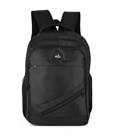 divjot PVC Grey Color Solid Pattern Laptop Bag | Water Resistant Standard 3 Compartment Backpack|(DVJT-LB-3603e)