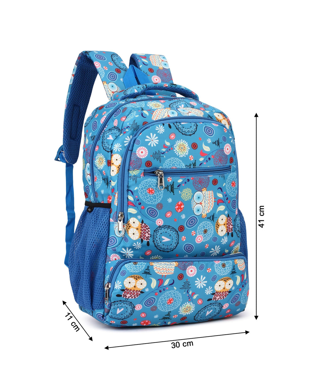 Floral Print School Bag with Two Compartments Stylish and Spacious Backpack for Girls Perfect for School & Everyday Use