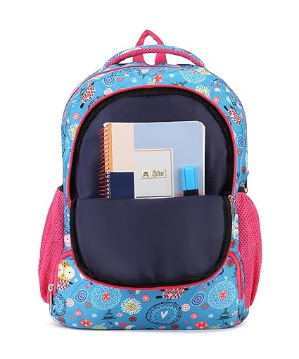 Floral Print School Bag with Two Compartments Stylish and Spacious Backpack for Girls Perfect for School & Everyday Use