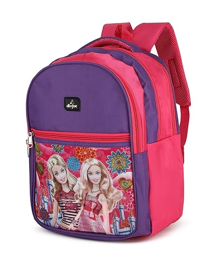 Printed School Bag for Kids 3 Compartment Backpack Colorful Cartoon Design for Boys & Girls