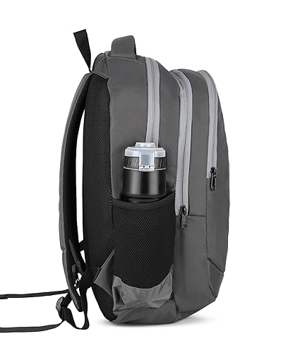 Polyester  Solid Pattern 19 Height With 3 Comartment Laptop Bag Durable Travel & Office Unisex Style (DVJT-LB-3607)