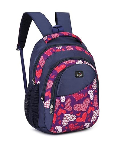 Block Print School Bag with Two Compartments Stylish and Functional Backpack for Kids, Ideal for School & Everyday Use