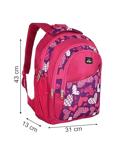 Block Print School Bag with Two Compartments Stylish and Functional Backpack for Kids, Ideal for School & Everyday Use