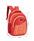 Block Print School Bag with Two Compartments Stylish and Functional Backpack for Kids, Ideal for School & Everyday Use