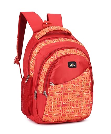 Block Print School Bag with Two Compartments Stylish and Functional Backpack for Kids, Ideal for School & Everyday Use