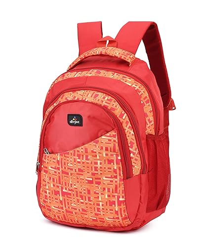 Block Print School Bag with Two Compartments Stylish and Functional Backpack for Kids, Ideal for School & Everyday Use