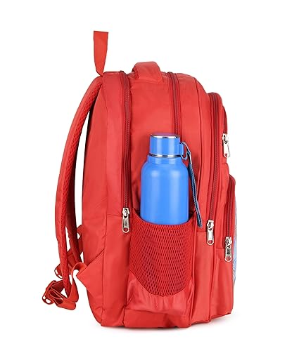 Cute Doraemon Print School Bag with Three Compartment Design for Kids, Perfect for School