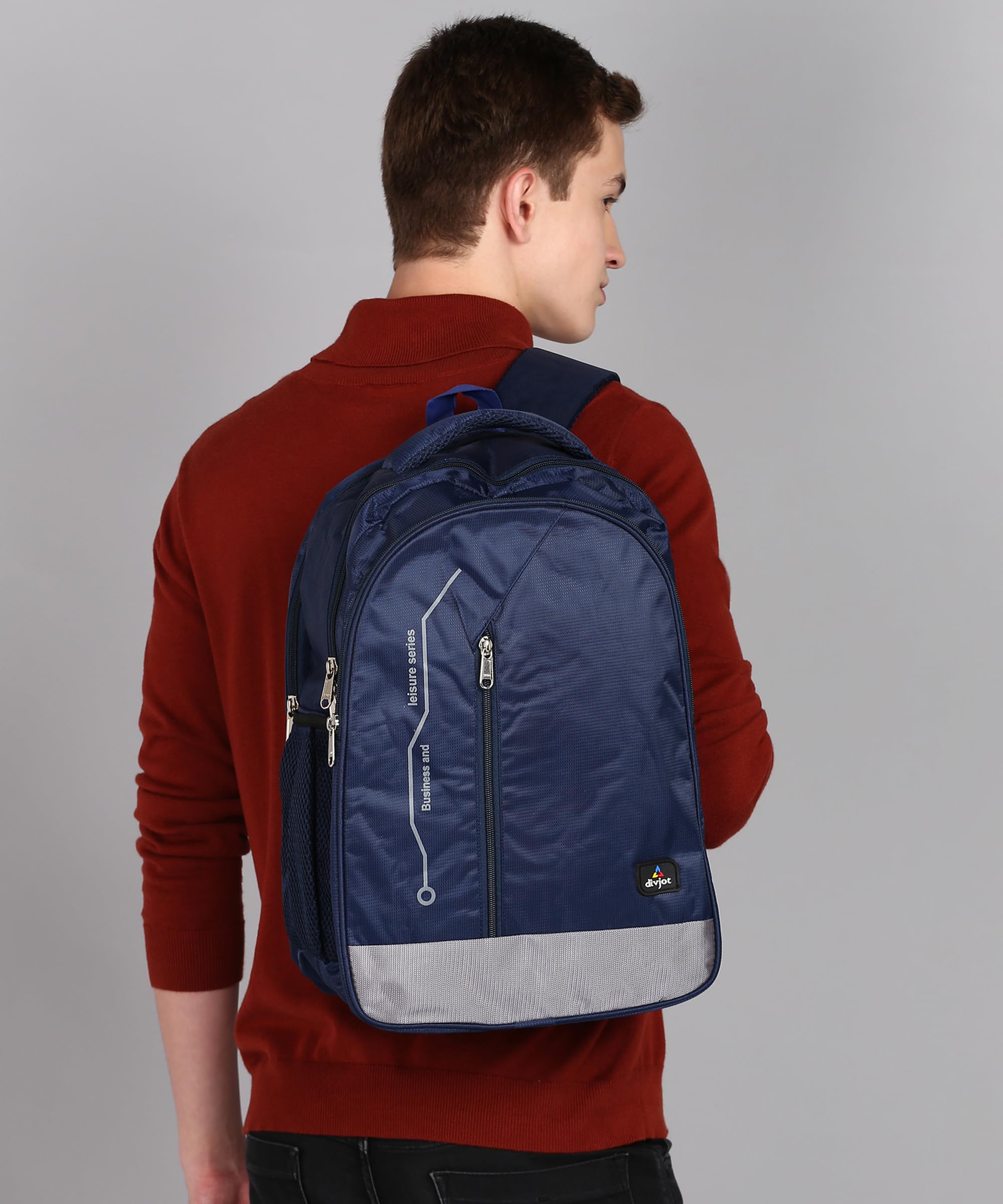 PVC Laptop Bag 17.5-Inch Height, Solid Pattern with 3 Spacious Compartments with Padded Laptop Sleeve Unisex Design (DVJT-LB-3614)