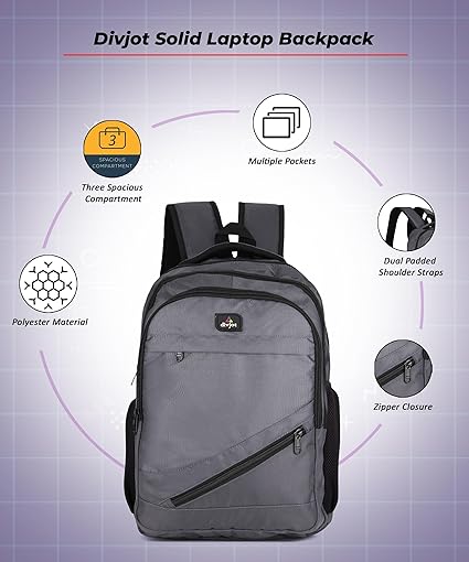 Durable PVC Laptop Bag – Solid Pattern with 3 Compartments, 18" Height Stylish Adult's Gift for Work